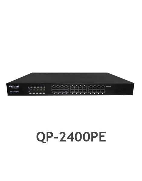 SWITCH GIGABIT POE DE 24 PUERTOS QPCOM