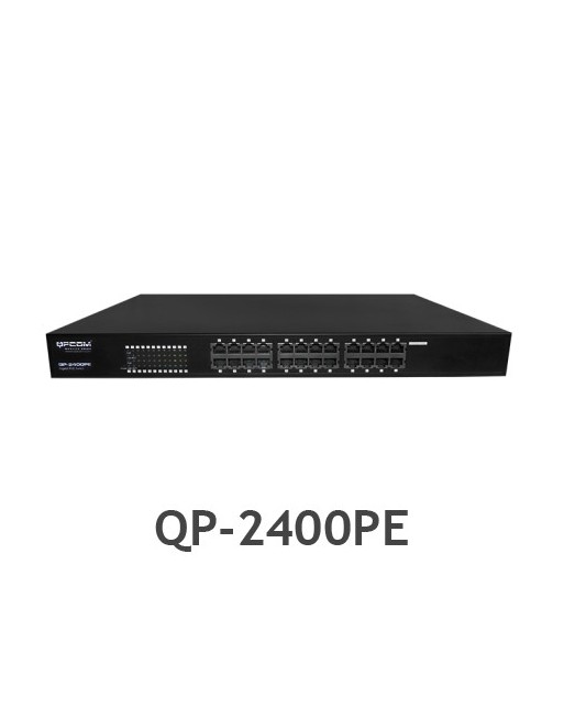 SWITCH GIGABIT POE DE 24 PUERTOS QPCOM