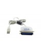 ADAPTADOR - CONVERTIDOR DE USB A PARALELO QPCOM - Ref QP-UB1284