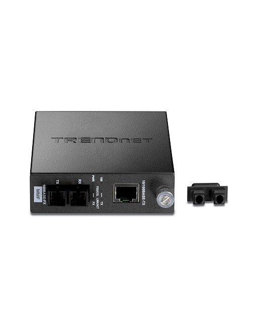 CONVERTIDOR DE FIBRA SC MULTIMODO DE 100BASE-TX A 100BASE-FX TRENDNET