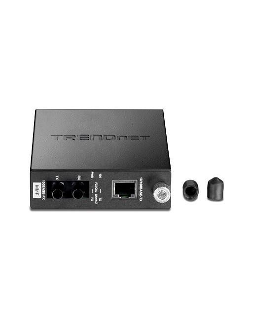 CONVERTIDOR DE FIBRA ST MULTIMODO DE 100BASE-TX A 100BASE-FX TRENDNET